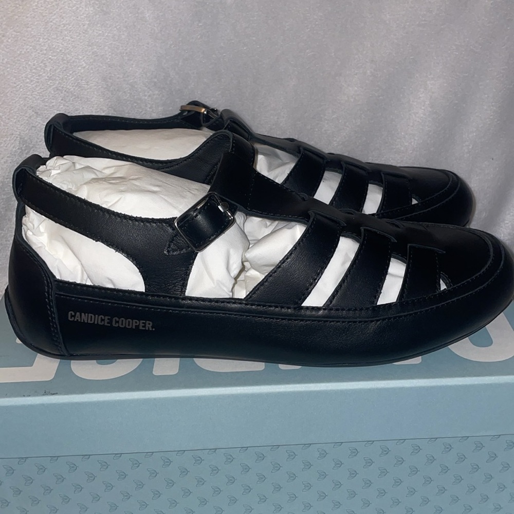 NWT Candice Cooper Rock T-Bar Fisherman Sandal - Picture 10 of 15
